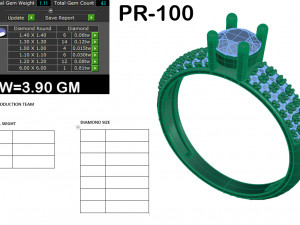 diamond ring for ladies Modelo de Impressão 3D