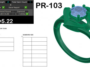 diamond ring for ladies Modelo de Impressão 3D