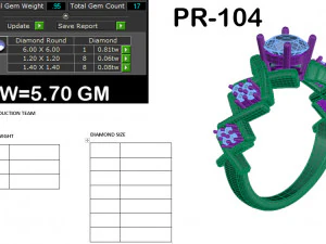 diamond ring for ladies 3D Print Model