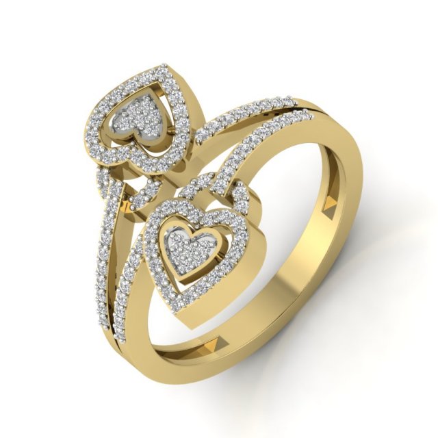 diamond ring for ladies Model do druku 3D .c4d .max .obj .3ds .fbx .stl .blend