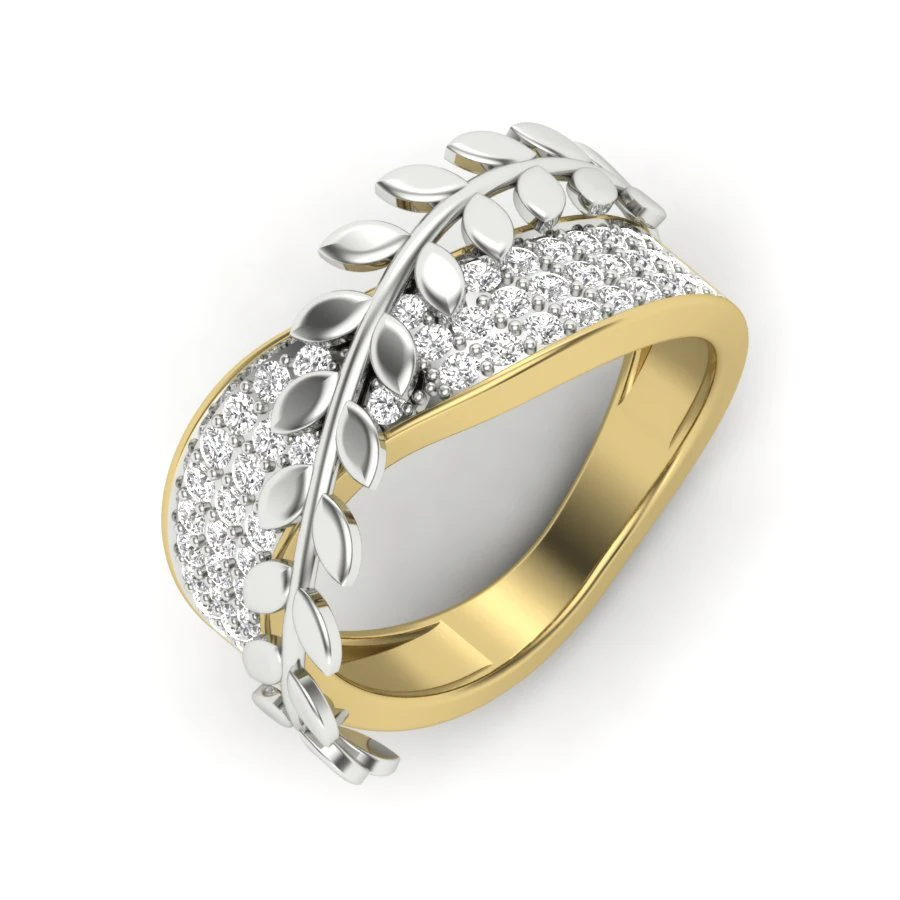 diamond ring for ladies 3D Print Model .c4d .max .obj .3ds .fbx .stl .blend