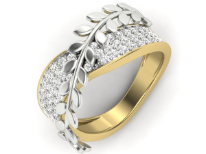 diamond ring for ladies 3D-printmodel