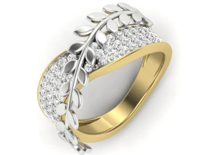 bayanlar i&ccedil;in pırlanta y&uuml;z&uuml;k 3D Baskı Modeli