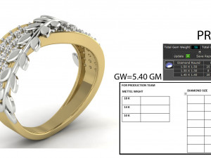 diamond ring for ladies Modello di stampa 3D