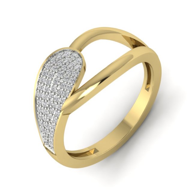 diamond ring for ladies Modello di stampa 3D .c4d .max .obj .3ds .fbx .stl .blend 