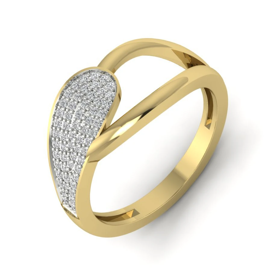 diamond ring for ladies 3D Print Model .c4d .max .obj .3ds .fbx .stl .blend 