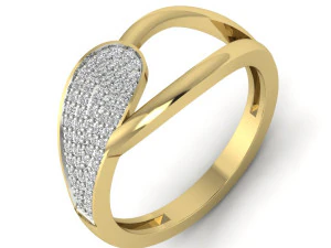 bayanlar i&ccedil;in pırlanta y&uuml;z&uuml;k 3D Baskı Modeli