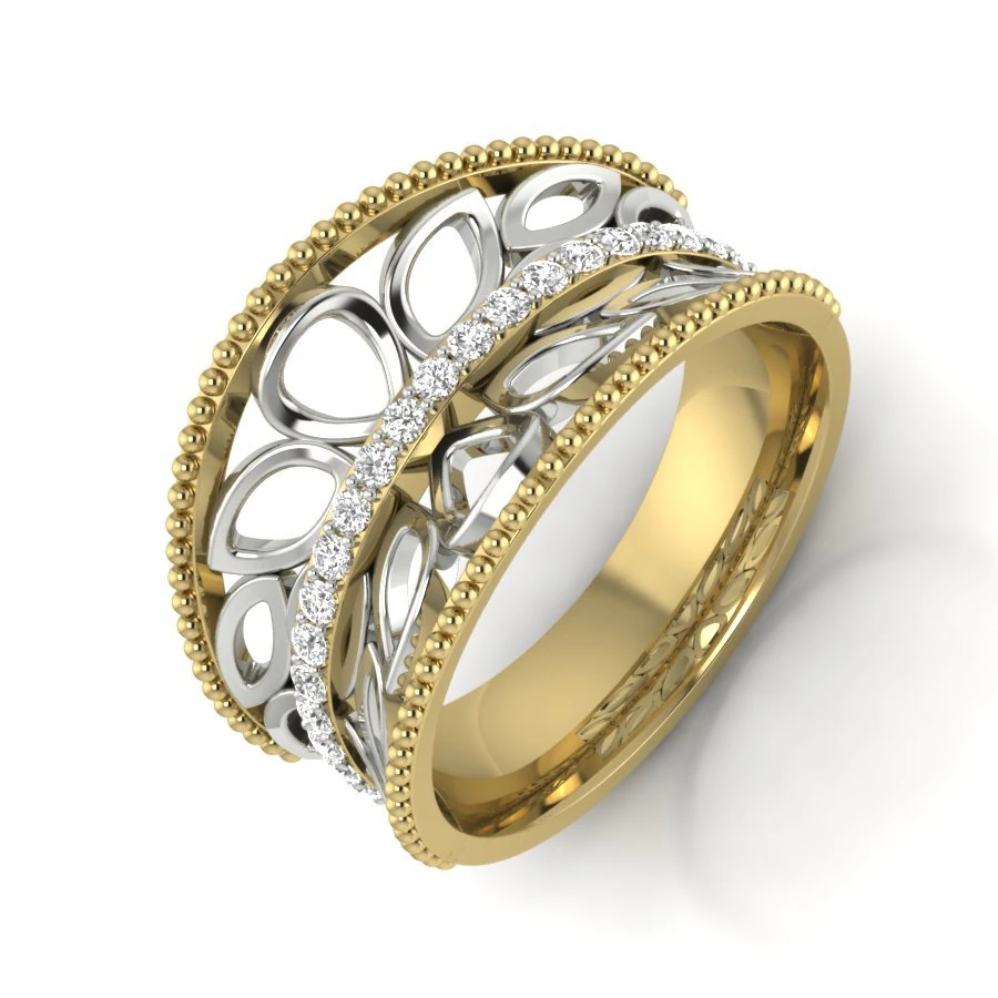 diamond ring for ladies 3D Print Model .c4d .max .obj .3ds .fbx .stl .blend