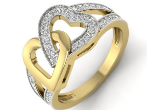 diamond ring for ladies 3D-printmodel