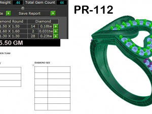 diamond ring for ladies 3D Print Model