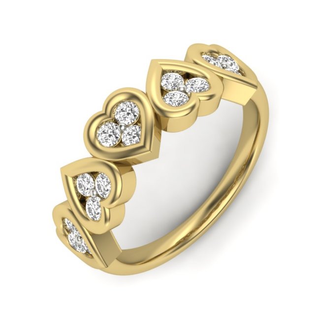 diamond ring for ladies Modelo de Impressão 3D .c4d .max .obj .3ds .fbx .stl .blend 