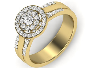 diamond ring for ladies Modèles 3D en vedette