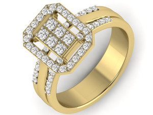 diamond ring 3D-printmodel