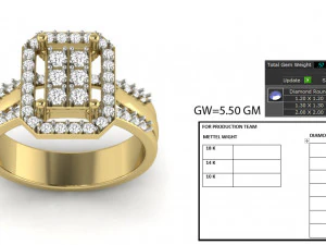 diamond ring 3D Print Model