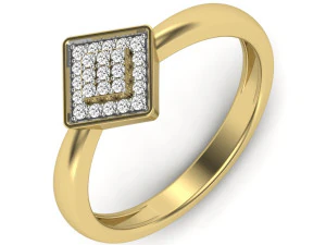 elmas y&uuml;z&uuml;k 3D Baskı Modeli