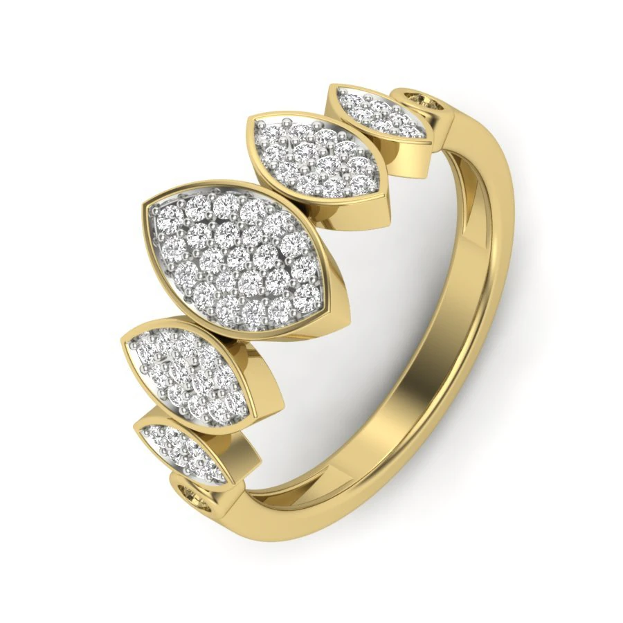 diamond ring for ladies 3D Print Model .c4d .max .obj .3ds .fbx .stl .blend 