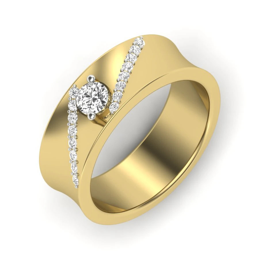 diamond ring for ladies 3D Print Model .c4d .max .obj .3ds .fbx .stl .blend