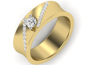 diamond ring for ladies Modèles 3D en vedette