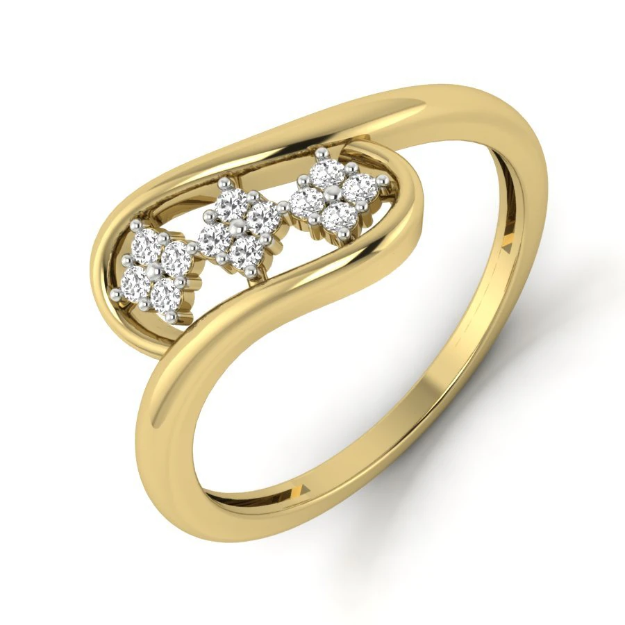diamond ring for ladies 3D Print Model .c4d .max .obj .3ds .fbx .stl .blend 