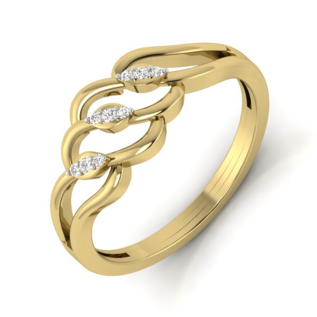 diamond ring for ladies 3D 프린트 모델 .c4d .max .obj .3ds .fbx .stl .blend 