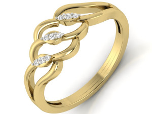 diamond ring for ladies 3D-printmodel