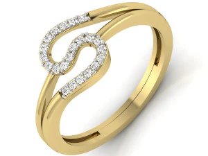 bayanlar i&ccedil;in pırlanta y&uuml;z&uuml;k 3D Baskı Modeli