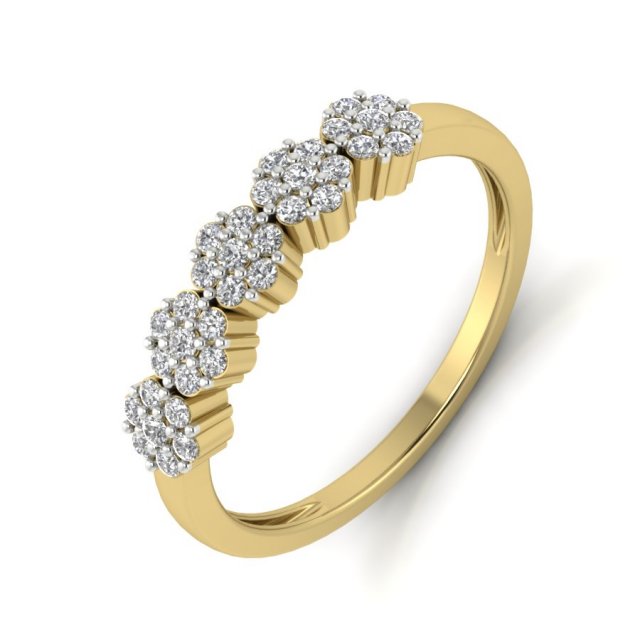 diamond ring for ladies 3D-printmodel .c4d .max .obj .3ds .fbx .stl .blend 