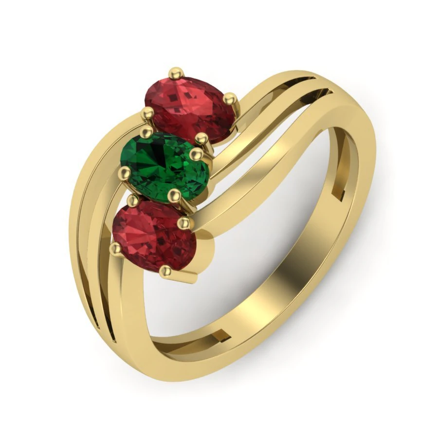 diamond ring for ladies 3D Print Model .c4d .max .obj .3ds .fbx .stl .blend 