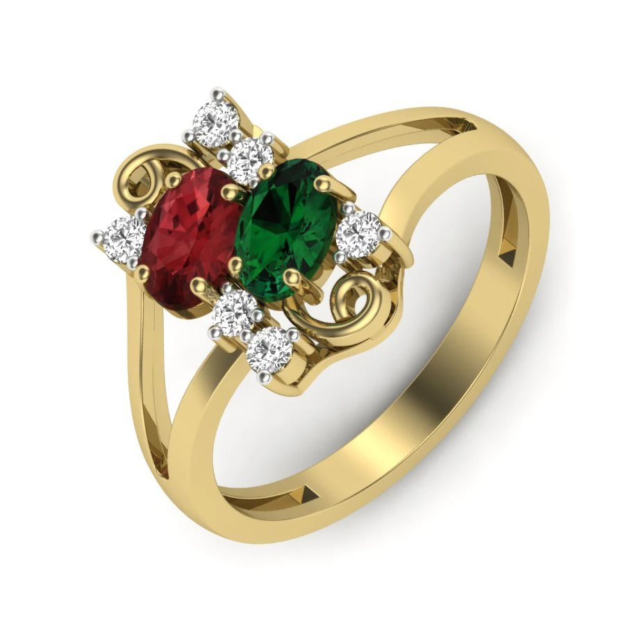 diamond ring for ladies 3D Print Model .c4d .max .obj .3ds .fbx .stl .blend