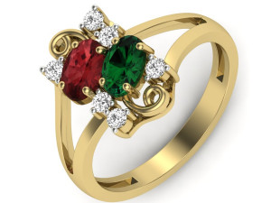 diamond ring for ladies 3D-printmodel