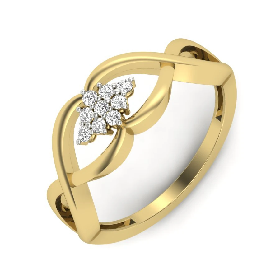 diamond ring for ladies 3D Print Model .c4d .max .obj .3ds .fbx .stl .blend