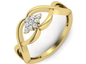 bayanlar i&ccedil;in pırlanta y&uuml;z&uuml;k 3D Baskı Modeli