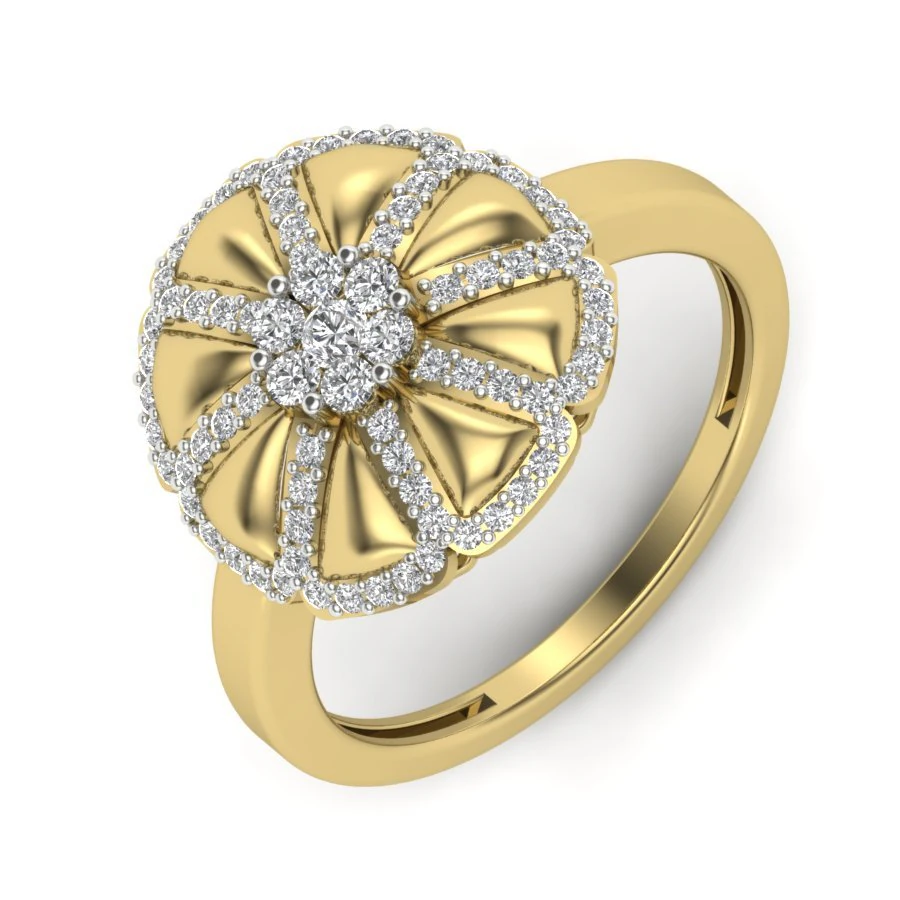 diamond ring for ladies 3D Print Model .c4d .max .obj .3ds .fbx .stl .blend