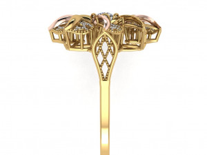 single stone ring for ladies 3D प्रिंट मॉडल