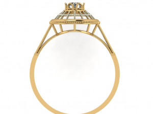 single stone ring for ladies Modelo de Impressão 3D