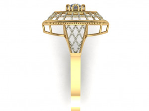 single stone ring for ladies Modelo de Impressão 3D