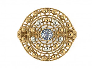 diamond ring for ladies 3D Принт Модель