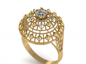 diamond ring for ladies 3D Принт Модель