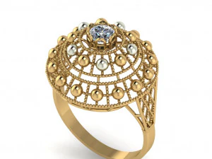 diamond ring for ladies 3D Print Model