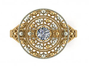 single stone ring for ladies 3D Print Model