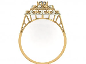 single stone ring for ladies 3D Print Model