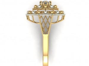 single stone ring for ladies Model Cetak 3D
