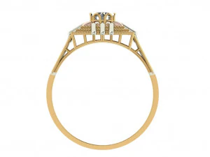 single stone ring for ladies 3D Print Model