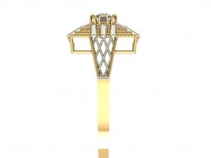 single stone ring for ladies 3D Print Model