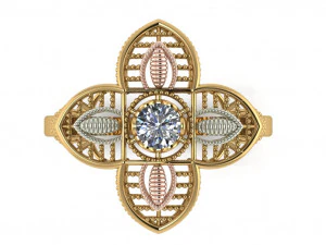 single stone ring for ladies 3D Print Model