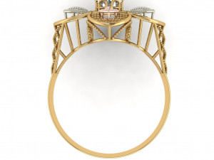 single stone ring for ladies 3D प्रिंट मॉडल
