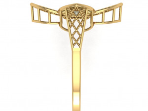 single stone ring for ladies Modello di stampa 3D