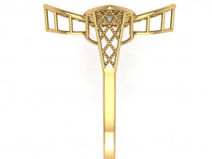 single stone ring for ladies 3D Print Model