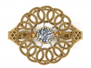 single stone ring for ladies Modelo de impresión 3D