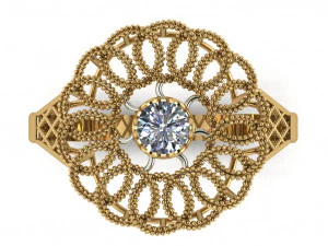 single stone ring for ladies 3D Print Model